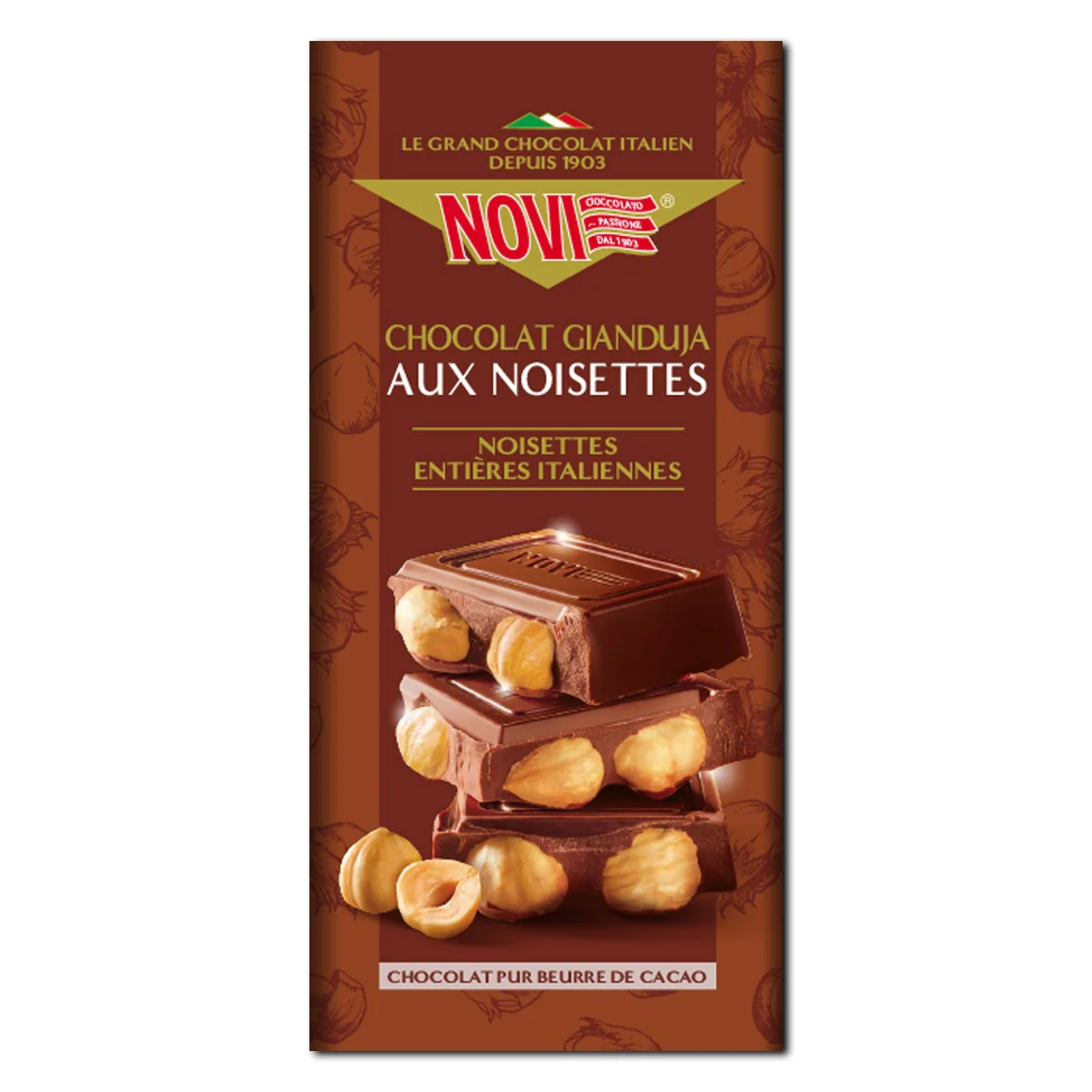 Nocciolato - Chocolat Gianduja aux Noisettes 130g